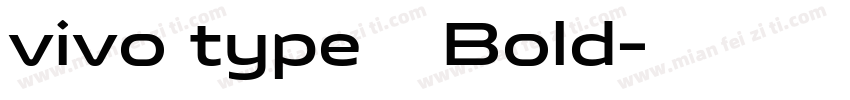 vivo type 简 Bold字体转换